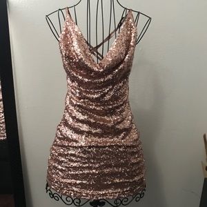 Rose Gold Sequence dress